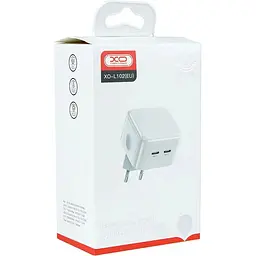 Мережевий зарядний пристрій XO L102 EU Dual QC3.0 type-C port 35W 3A White - мініатюра 4