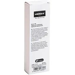 Стержень кульковий Unimax 117 0.7 мм 134 мм синій (Maxflow) упаковка 30 шт. (UXB-117-02) - мініатюра 2