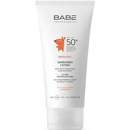 Дитячий сонцезахисний лосьйон для обличчя та тіла Babe Laboratorios Pediatric SPF 50+, 100 мл