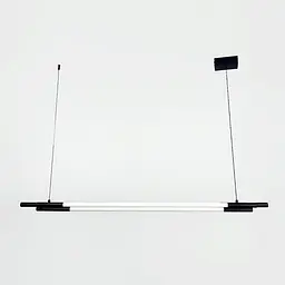 Чорний трубчастий LED світильник у корпусі 130 см | Line F | Арт. MJ351-1300L BK