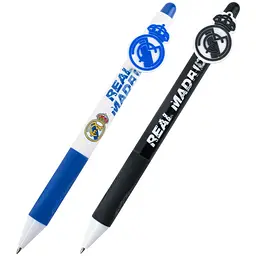 Набір автоматичних кулькових ручок Kite Real Madrid з фігуркою RL синій 36 шт. (RL26-393)