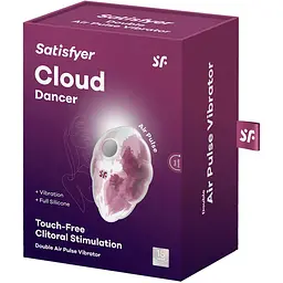 Вакуумний стимулятор з вібрацією Satisfyer Cloud Dancer Red - мініатюра 6