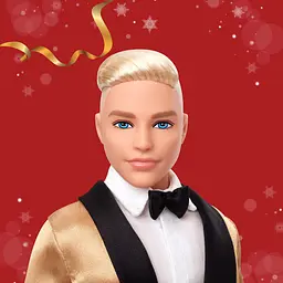 Колекційна лялька Barbie Signature Кен Святковий блондин (JGK55) - мініатюра 5