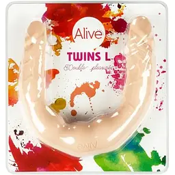 Фалоімітатор подвійний Alive Twins L - мініатюра 2