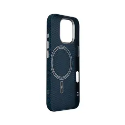 Карбоновый чехол для Apple iPhone 17, LikeCarbon2 MagCase, синий, тонкий защитный чехол-панель из поликарбоната с магнитами N52, MagSafe, противоударный, совместим с беспроводной зарядкой, приподнятые края для защиты камеры, ArmorStandart (ARM88613) - мініатюра 4