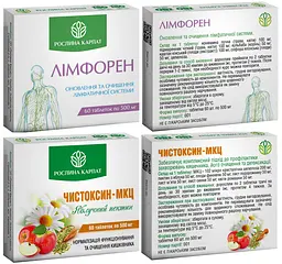 Програма очищення організму, 120штук, Чистоксин МКЦ, Лімфорен, "Рослина Карпат" - мініатюра 2