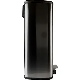 Відро для сміття MBM My Home з кришкою та педаллю 30 л сірий (BIN-15 30L SS) - мініатюра 4