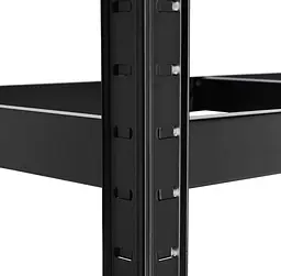 Стелаж LEOBRO Чорний 180 х 90 х 40 см 265кг/полиця 5 полиць (LB-R265-BLK) - мініатюра 6