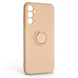 Силиконовый чехол для Samsung Galaxy M14 5G (M146), Icon Ring, пудровый, панель-накладка, с кольцом-подставкой на 360°, противоударный, возможность использования магнитных держателей, ArmorStandart (ARM68783)