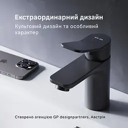 Змішувач для умивальника Am.Pm X-Joy black F85A02122 Чорний матовий - мініатюра 2