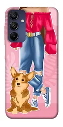 Чохол Demsky Girl and corgi для Samsung Galaxy A15 4G/5G