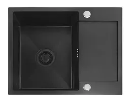 Кухонна мийка Rea Paul 600x480 мм black ZLE-06011 - мініатюра 4