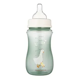 Пляшка антиколікова Canpol babies EasyStart Goose з контейнером для сухої молочної суміші 240 мл зелена (35/245_zestaw) - мініатюра 2