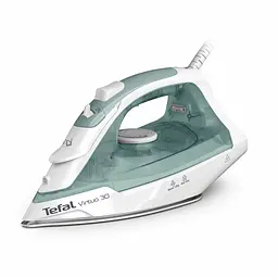 Праска Tefal Virtuo 30 2000 Вт 240 мл паровий удар 120 г постійна пара 27 г керамічна підошва біло-зелений