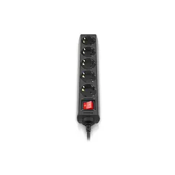 Мережевий фільтр живлення REAL-EL RS-Protect M 1.8m, black (EL122300026) - мініатюра 2