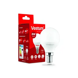 Лампочка Vestum G45 8W 4100K 220V E14 (1-VS-1211) - мініатюра 2