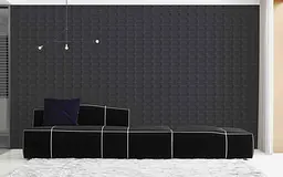 Самоклеюча декоративна 3D панель Loft Expert цегла деко графіт 700x700x5 мм - мініатюра 4