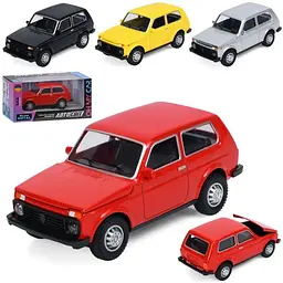 Джип M 6405 АвтоСвит, 1:43, металл, инерция, 10см, открывается капот, резиновые колеса, 4 цвета
