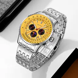 Чоловічий наручний годинник 9348GD Gold Skmei acs0030887 - мініатюра 3