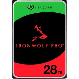 Жорсткий диск для сервера Seagate HDD 3.5 28TB Ironwolf pro NAS SATA/rmp 7200 (ST28000NT000)