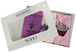 Набір рушників Soho Lavender collection, 25х50 см, 3 шт., різнокольоровий (1178К) - мініатюра 2