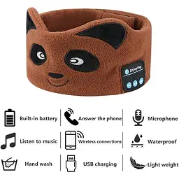 Дитячі навушники Allnice з Bluetooth та захистом очей, USB-зарядкою для сну та подорожей - мініатюра 3