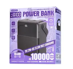 Повербанк Remax FP-1 100000mAh 27W + 22.5W Power Bank Black - мініатюра 5