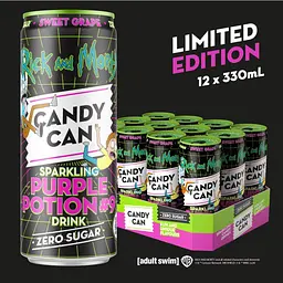 Газований напій Candy Can Rick and Morty Purple Potion Sugar Free зі смаком винограду 330 мл - мініатюра 5