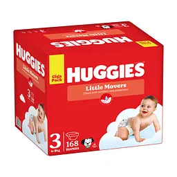 Підгузки Huggies Little Movers 3 (4-9 кг) M-pack, 168 шт (5029053577852) - мініатюра 3