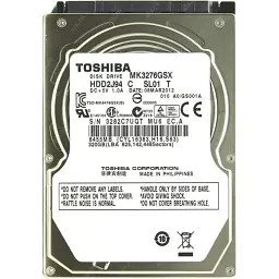 Накопичувач HDD Toshiba 2.5" SATA 320GB 5400rpm 8MB (MK3276GSX) гар. 12 мiс. Refurbished (MK3276GSX_)