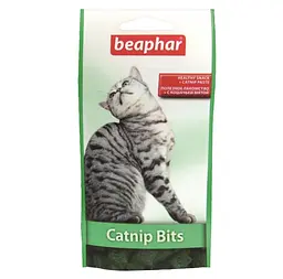 Подушечки хрусткі Beaphar Catnip Bits з котячою м'ятою для котів та кошенят 150 г