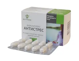 Біокомплекс Elit-Pharm Антистрес L-триптофан 50 капсул