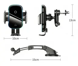 Автомобільний тримач холдер із БЗП Baseus Light Electric Holder WXHW03-01 Black - мініатюра 6
