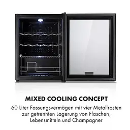 Холодильник для напоїв Klarstein Beersafe XL Onyx 60л (10032871) - мініатюра 3