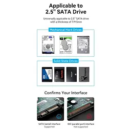 Зовнішня кишеня Vention 2.5" HDD/SSD USB 3.0 Micro-B Black (KPAB0) - мініатюра 4