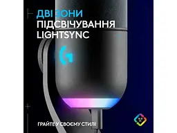 Мікрофон для ПК Logitech Yeti GX Dynamic RGB Black (988-000569) - мініатюра 3