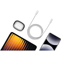 Кабель Xiaomi Braided 6A Type-C-Type-C 1m (BHR087KGL) білий BHR087KGL - мініатюра 5