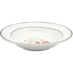 Тарілка супова МВМ My Home 21.5 см біла (KP-52 WHITE)