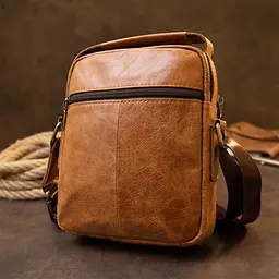 Чоловік шкіряний месенджер Vintage 18х20,5х5,5 см sum0013981 - мініатюра 7