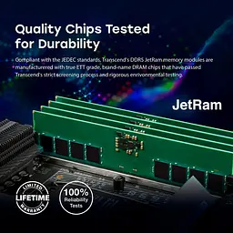 Модуль пам'яті Transcend DDR5 48GB JM 5600Mhz SO-DIMM 2Rx8 3Gx8 CL46 1.1V (JM5600ASE-48G) - мініатюра 7