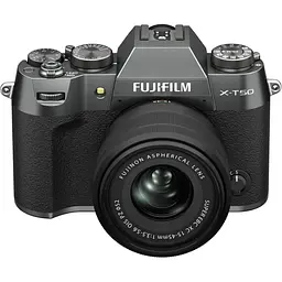 Бездзеркальний фотоапарат Fujifilm X-T50 Kit XC 15-45mm f/3.5-5.6 OIS PZ Charcoal Silver (16828923) [172734] - мініатюра 2