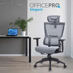 Офісне крісло OfficePro Elegant OC660-B-DG-DG Black/Dark Gray [148664] - мініатюра 7