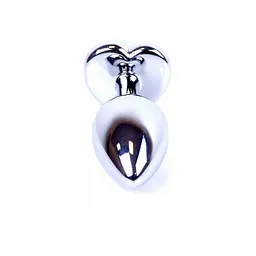 Анальна пробка B-Series Jewellery Silver Heart Plug - розмір S - мініатюра 4
