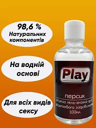 Їстівний лубрикант Play на водній основі для орального та вагінального сексу - мініатюра 2