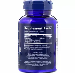 Магній L-Threonate Life Extension Neuro-Mag 90 капсул - мініатюра 2