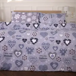 Простирадло MirSon Ranforce Elite 17-0655 Snowflake 180x220 см (2200009610943) - мініатюра 2