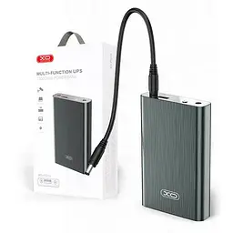 Портативний зовнішній акумулятор для роутерів XO PR216 10000 mAh з виходом DC 5.5 мм сірий - мініатюра 4