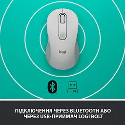Мишка Logitech Signature M650 Wireless for Business Off-White (910-006275) - мініатюра 8