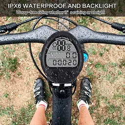 Велокомп'ютер Bicycle Computer NO: 669/999 Waterproof + підсвічування екрану (19 функцій) - мініатюра 6