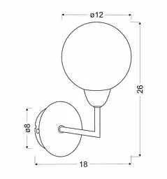 Бра Candellux 21-05434 Logos - мініатюра 3